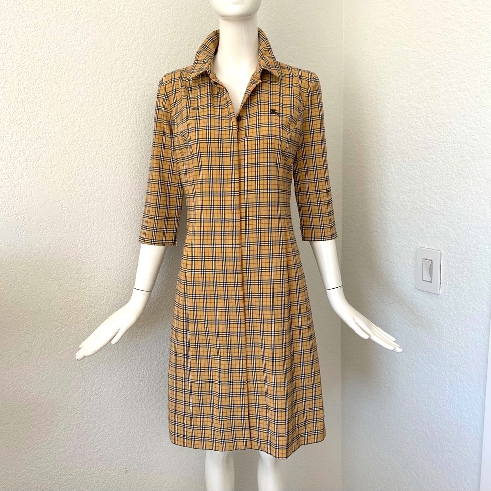 Burberry check shirt Dress